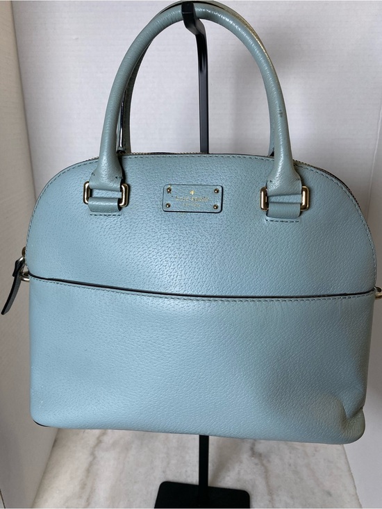 kate spade Handbags - Kate Spade Grove Street Carli Blue Leather Satchel Crossbody WKRU4192